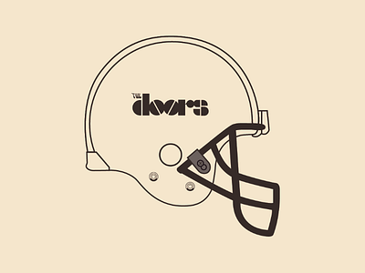 The Doors Helmet vector illustrator design