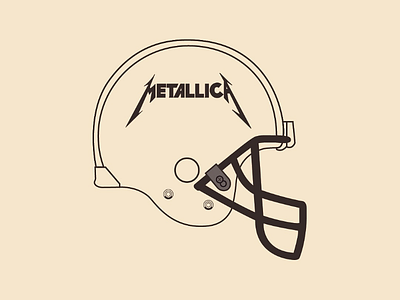 Metallica Helmet vector illustrator design