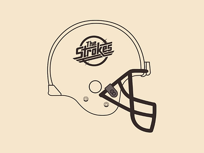 The Strokes Helmet vector illustrator design