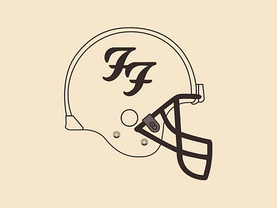 Foo Fighters Helmet vector illustrator design