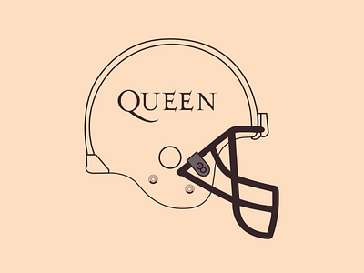 Helmet Queen vector illustrator design