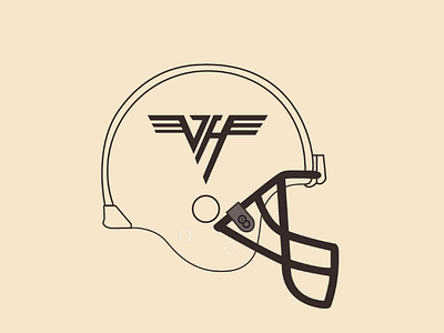 Van Halen Helmet vector illustrator design