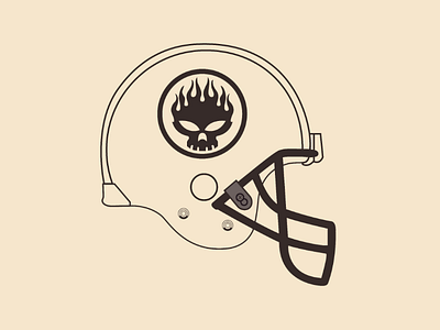 Offspring helmet vector illustrator design