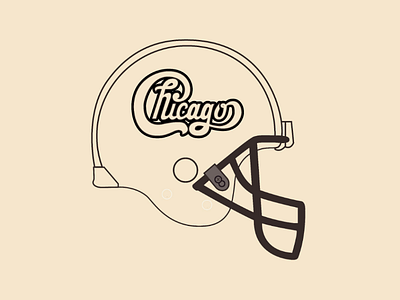 Chicago helmet vector illustrator design