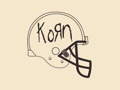 Korn Helmet vector illustrator design