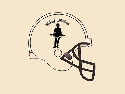 Blind helmet vector illustrator design