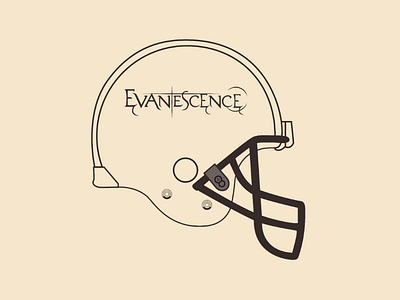 Evanescence helmet vector illustrator design