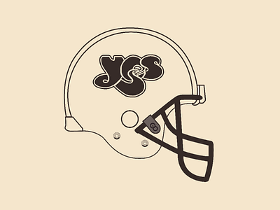 Yes helmet vector illustrator design