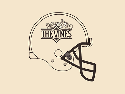 Vines helmet vector illustrator design