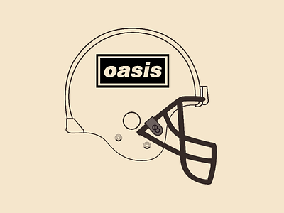 Oasis helmet vector illustrator design