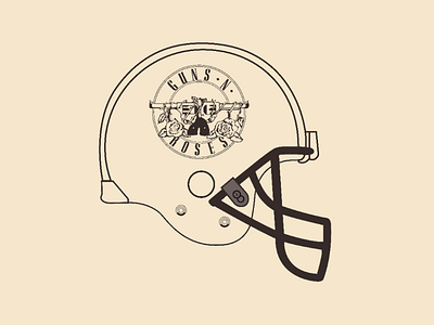 Guns helmet vector illustrator design