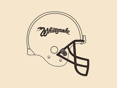 Whitesnake helmet vector illustrator design