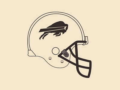 Buffalo helmet vector illustrator design