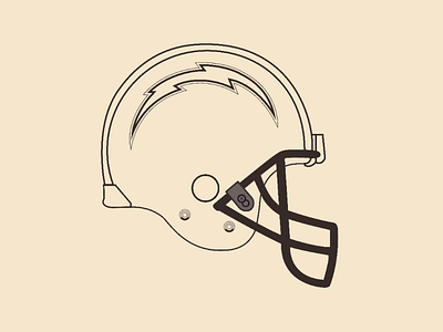 Chargers helmet vector illustrator design