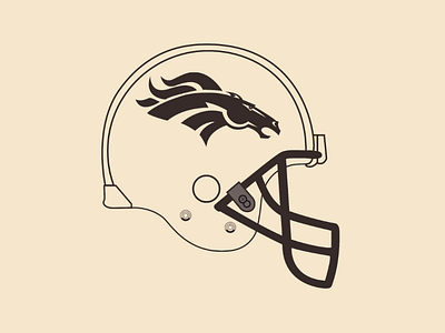 Broncos Helmet vector illustrator design