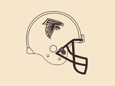 Falcons helmet vector illustrator design