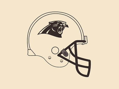 Panthers helmet vector illustrator design