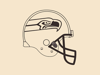 Seahawks helmet vector illustrator design