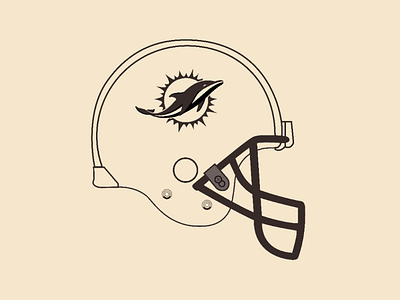 Dolphins helmet vector illustrator design