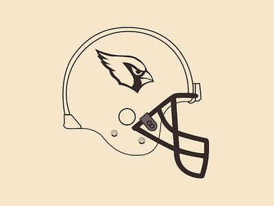 Cardinals helmet vector illustrator design