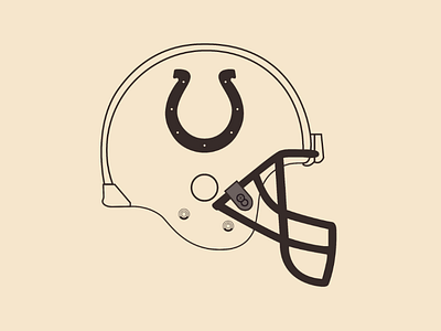 Colts helmet vector illustrator design