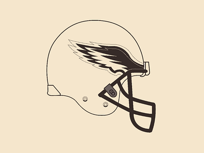 Eagles helmet vector illustrator design