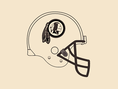 Redskins helmet vector illustrator design