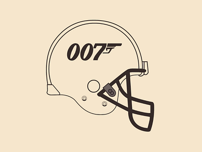 Bond Helmet vector illustrator design