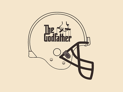 The godfather helmet vector illustrator design