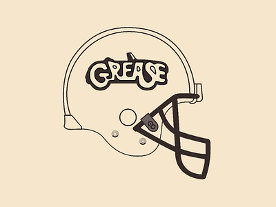 Grease helmet vector illustrator design