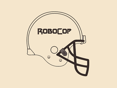 Robocop helmet vector illustrator design