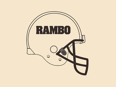 Rambo Helmet vector illustrator design