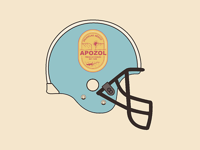 Apozol helmet vector illustrator design