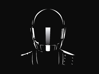 Daft Punk black and white daft punk design illustrator music vector