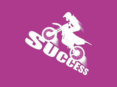 Ride with success design illustrator inspiration motivation motor races speed success vector white