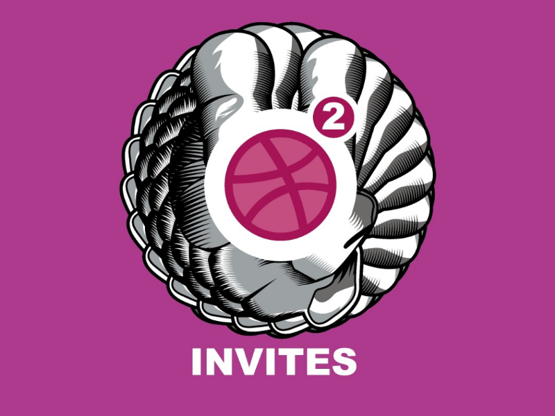 Dribbble invites invite dribbble dribbblers design illustrator vector