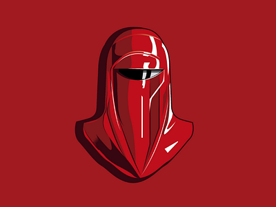 Red guard design helmet illustrator red starwars vector