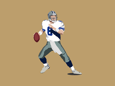 Troy Aikman dallas design game illustration illustrator inspiration lone star nfl nfl100 quarterback success vector white