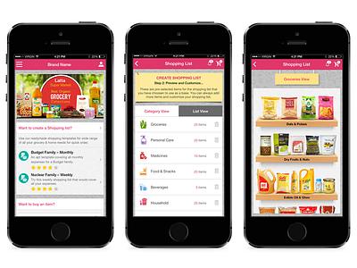Shopping App for buying groceries Online groceries shopping ux