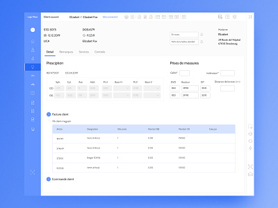 Glasses store - retail application design desktop desktop design figmadesign platform design structure table table design ui uidesign ux uxdesign uxui web webdesign webdesigner website website design