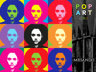 Pop Art GOT Missandei emmanuel game of thrones got grrm hbo illustration missandei nathalie nathalie emmanuel nathalie emmanuel pop art popart rosinski rémi rémi rosinski