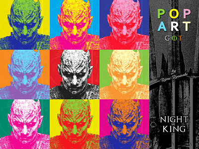 Pop Art GOT Night King furdík furdík game of thrones got grrm hbo illustration king night night king pop art popart rosinski rémi rémi rosinski vladimír vladimír vladimír furdík vladimír furdík