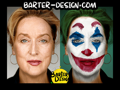 Barter Design Joker Martin Schoeller Meryl Streep barter barter design bartering joaquin phoenix joker rosinski rémi rémi rosinski troc troc design