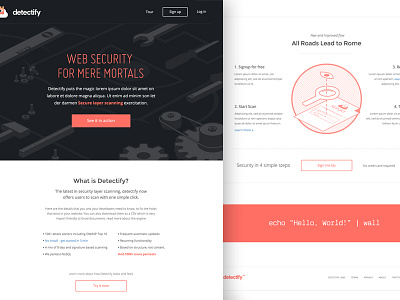 Detectify Web Start Small audit code design detectify layout security style tool web
