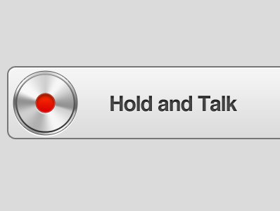 Push To Talk button ios iphone push silver talk