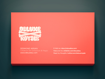 Deluxe Royale Business Card Back back branding business business card card deluxe deluxe royale design identity logo profile royale stationary