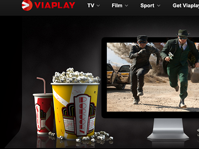 Viaplay Package 3d 4d cinema concept deal film movie movies package popcorn soda splash streaming tv shows viaplay video on demand video on demand web design webpage