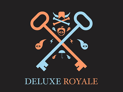 Deluxe Royale Logo Tweaked for HEX Game color colours game gameplay hairline hex hexagonal hexagone identity knockout logo logotype node node.js thin type web web design wip