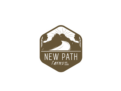 New Path Farms Logo crest farm logo