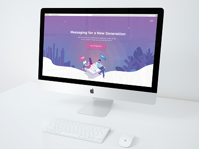 Saas Hero Image design gradient design illustration saas landing page startup branding web design